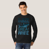 Grote witte haai Groot Predator Vissen Mijn geest T-shirt (Voorkant volledig)