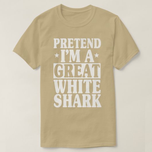 Grote witte haai Grootste predator visbiologen T-shirt (Design voorkant)