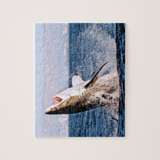 Grote witte haai, Jigzaag Puzzle Legpuzzel (Verticaal)