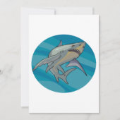 Grote witte haai kaart (Voorkant)
