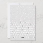 Grote Witte Haai Kerst Platte Kerstkaart (Achterkant)