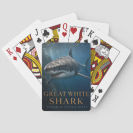 Grote witte haai Kustoceaan DIEREN Pokerkaarten