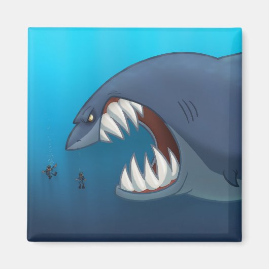 Grote witte haai magneet (Voorkant)