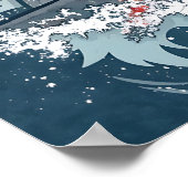 Grote witte haai met diepe zee littekens poster (Hoek)