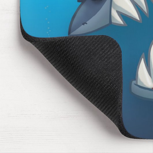 Grote witte haai Mousepad Muismat (Hoek)
