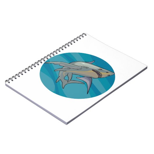 Grote witte haai notitieboek (Linkerzijde)