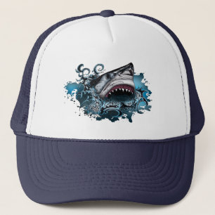 Grote Witte Haai Oceaan Golf Trucker Pet
