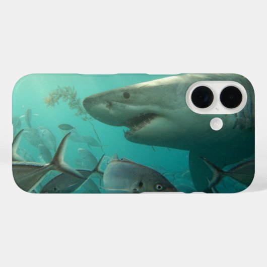 Grote witte haai Onderwater Australië Dier Case-Mate iPhone Case (Achterkant (horizontaal))