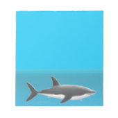 Grote witte haai Onderwater Notitieblok (Voorkant)