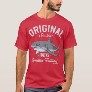 Grote witte haai Oorspronkelijke haaien Lover T-shirt