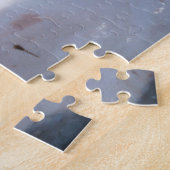 Grote witte haai op zee legpuzzel (Zijkant)