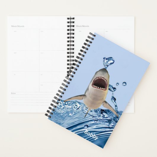 Grote witte haai planner (Display)