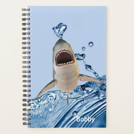 Grote witte haai planner (Voorkant)
