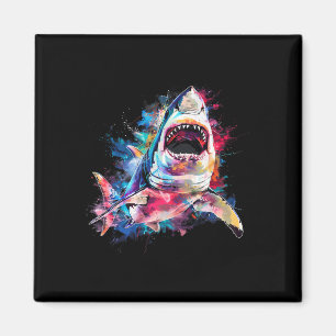 Grote witte haai Scuby Duiken Gevist Shark Lover Magneet