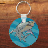 Grote witte haai sleutelhanger (Voorkant)
