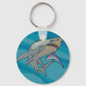 Grote witte haai sleutelhanger (Achterkant)