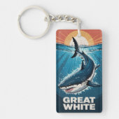 Grote witte haai sleutelhanger (Voorkant)