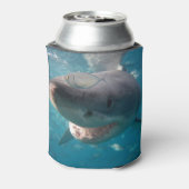 Grote witte haai Sluiten Onderwaterkoeler Blikjeskoeler (Blikje Achterkant)
