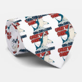 Grote witte haai stropdas (Opgerold)