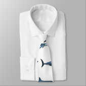 Grote witte haai stropdas (Gebonden)