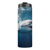 Grote witte haai thermosbeker (Voorkant)