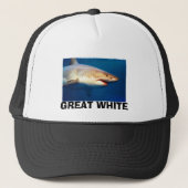 Grote witte haai trucker pet (Voorkant)