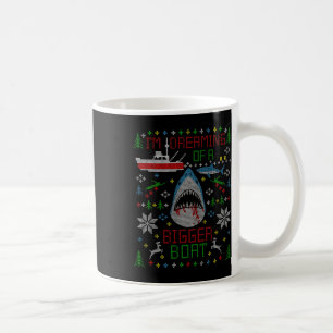 Grote witte haai Vist lelijke kerstbeker P Koffiemok