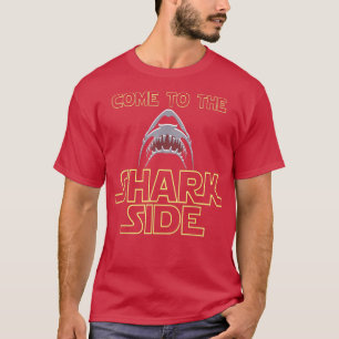 Grote witte haai voor haaienoverlagen t-shirt
