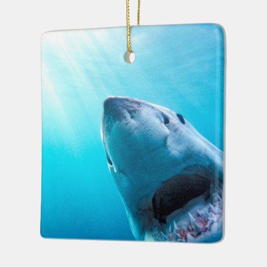 Grote witte haai | Zuid-Afrika Keramisch Ornament (Links)