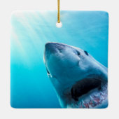 Grote witte haai | Zuid-Afrika Keramisch Ornament (Achterkant)