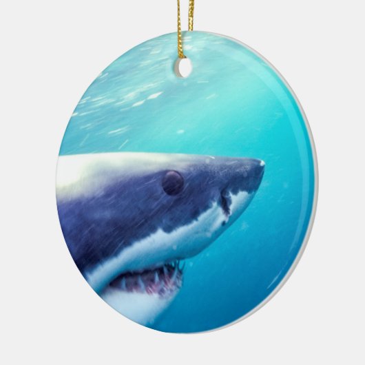 Grote witte haai | Zuid-Afrika Keramisch Ornament (Links)