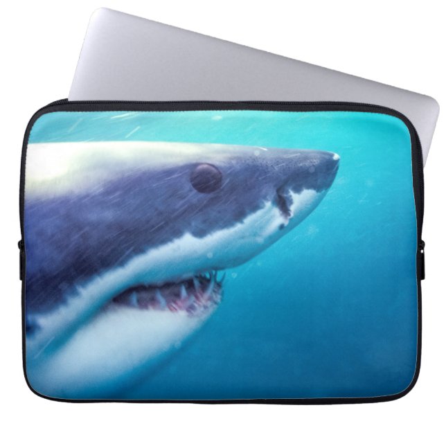 Grote witte haai | Zuid-Afrika Laptop Sleeve (Voorkant)