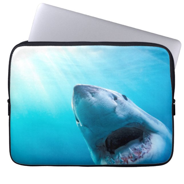 Grote witte haai | Zuid-Afrika Laptop Sleeve (Voorkant)