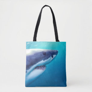 Grote witte haai Zuid-Afrika Tote Bag