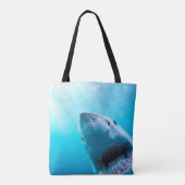 Grote witte haai | Zuid-Afrika Tote Bag (Achterkant)