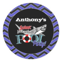 Grote witte haai zwembad verjaardagsfeestje Sticke