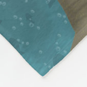 Grote witte haaienaanval fleece deken (Hoek)