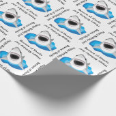 Grote witte haaienaanval Funny Cadeaupapier (Hoek)