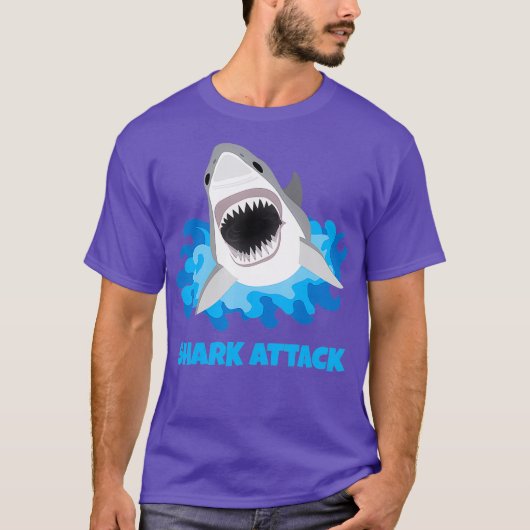 Grote witte haaienaanval Funny T-shirt (Voorkant)