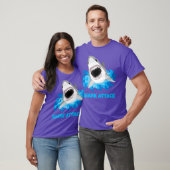 Grote witte haaienaanval Funny T-shirt (Unisex)