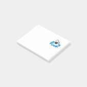 Grote witte haaienaanval post-it® notes (Schuin)