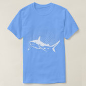 Grote witte haaienbioloog Diver Pullo T-shirt (Design voorkant)