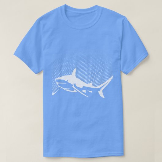 Grote witte haaienbioloog Diver Pullo T-shirt (Design voorkant)