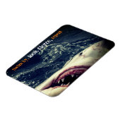 Grote witte haaienkaken magneet (Linkerzijde)