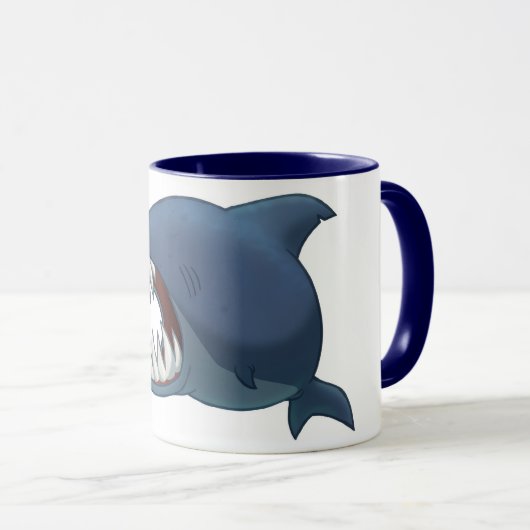 Grote witte haaienMok Mok (Voorkant rechts)