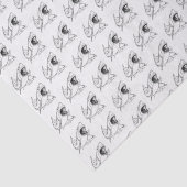 grote witte haaientekening #3 tissuepapier (Detail)