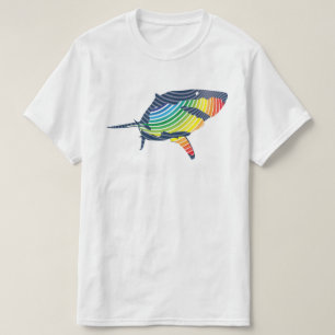 Grote witte haaienvis t-shirt