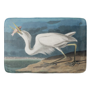 Grote Witte Heron Audubon Vogel Wildlife Painting Badmat