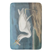Grote Witte Heron Audubon Vogel Wildlife Painting Badmat (Voorkant Verticaal)