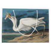 Grote Witte Heron Audubon Vogel Wildlife Painting Groot Cadeauzakje (Achterkant)